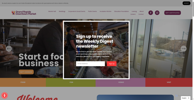 Security scan screenshot of https://www.downtownmarketgr.com/