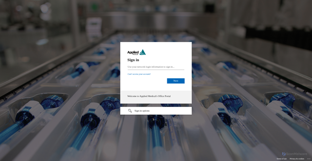 Security scan screenshot of https://amro365.sharepoint.com