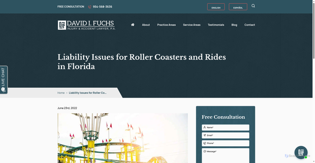 Security scan screenshot of https://www.southfloridapersonalinjurylawyers.com/blog/ride-liability/