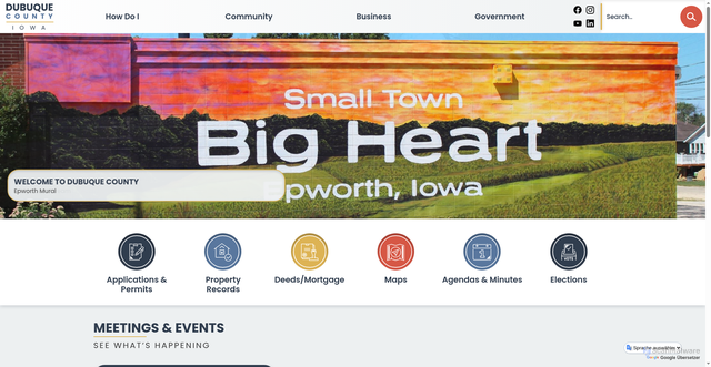 Security scan screenshot of https://dubuquecountyiowa.gov/