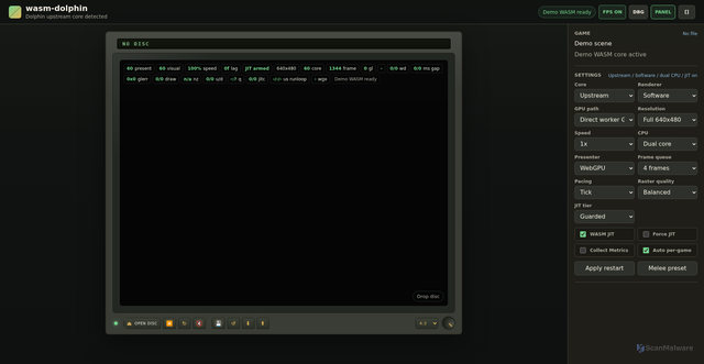 Security scan screenshot of https://dolphin-wasm-dpyzfjpmqf5e.edgeone.dev/