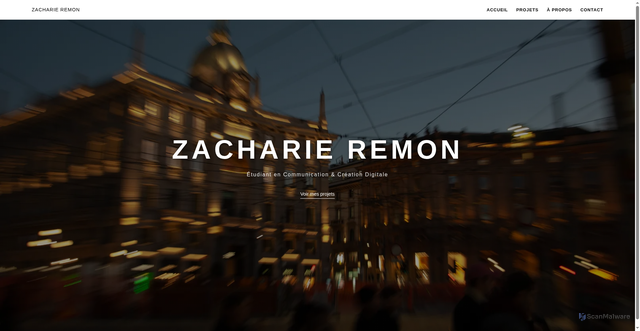 Security scan screenshot of https://zacharieremon.fr/