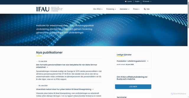 Security scan screenshot of https://www.ifau.se