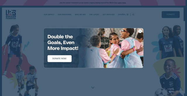 Security scan screenshot of https://ussoccerfoundation.org/