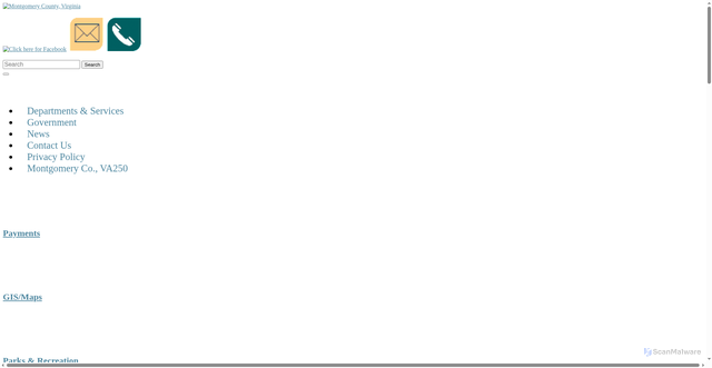 Security scan screenshot of https://montgomerycountyva.gov/