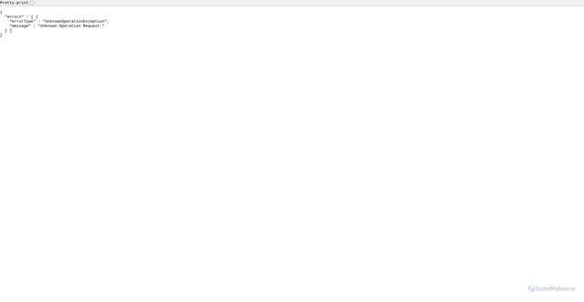 Security scan screenshot of https://wopirgliozbidi3hbg6ytb7qwi.appsync-api.us-east-1.amazonaws.com