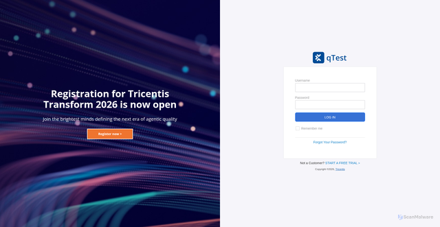 Security scan screenshot of https://ccftpm.qtestnet.com
