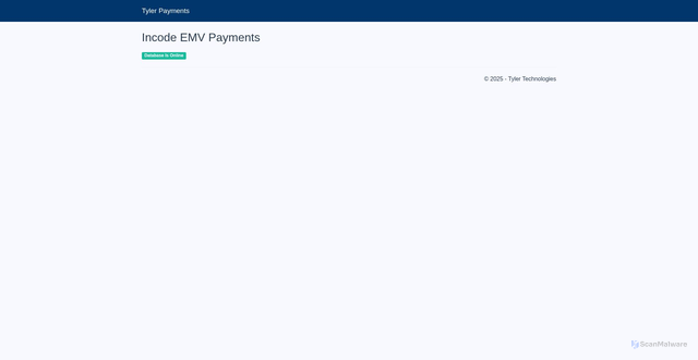 Security scan screenshot of https://tyler-payments.tyler-incode.com