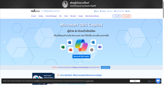 Security scan screenshot of https://netway.co.th