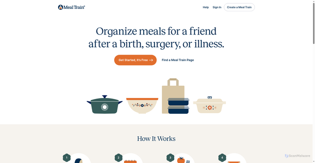 Security scan screenshot of https://mealtrain.com
