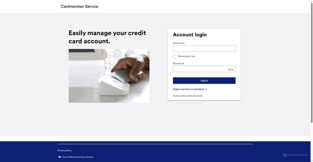 Security scan screenshot of https://myaccountaccess.com