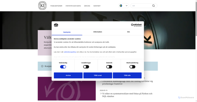 Security scan screenshot of https://www.konj.se