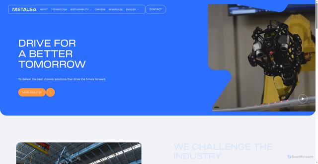 Security scan screenshot of https://metalsa.com
