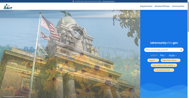 Security scan screenshot of https://www.lakecountyohio.gov/