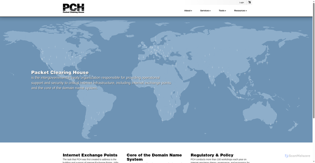 Security scan screenshot of https://pch.net