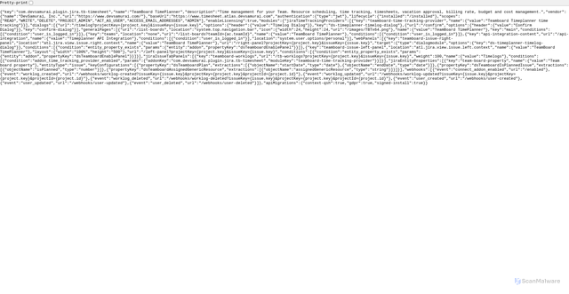 Security scan screenshot of https://www.timesheet.atlas.devsamurai.com