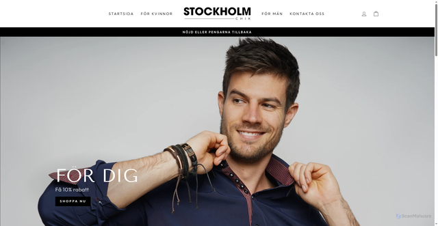 Security scan screenshot of https://stockholmchik.com/
