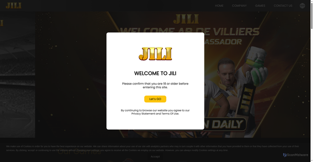 Security scan screenshot of https://jiligames.com