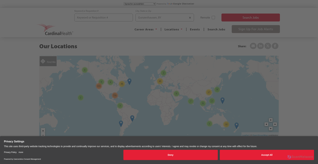 Security scan screenshot of https://jobs.cardinalhealth.com/locations/locations