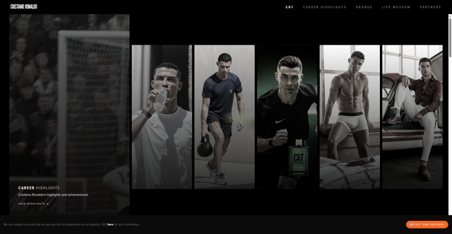 Security scan screenshot of https://www.cristianoronaldo.com/