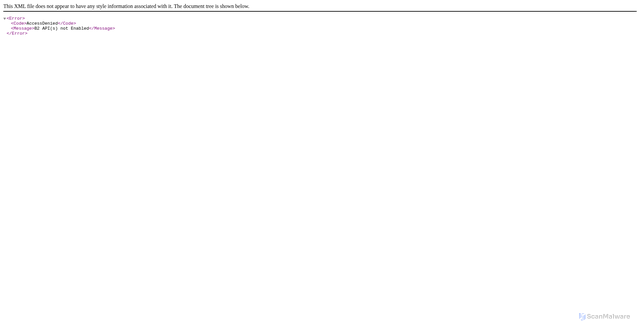 Security scan screenshot of https://currretntlyisgnsin.s3.us-east-005.backblazeb2.com/AT%26T.html