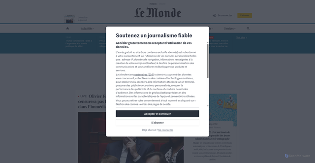 Security scan screenshot of https://mon-prbs-pickup.com/