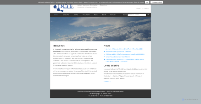Security scan screenshot of https://www.inbb.it/
