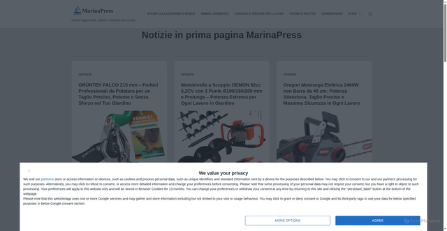 Security scan screenshot of https://www.unionebovomarinaeracleaminoatorresalsa.it