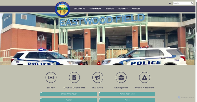 Security scan screenshot of https://thecityofniles.com/