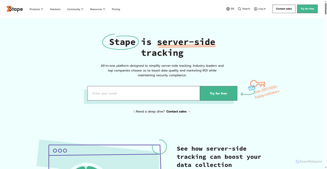 Security scan screenshot of https://stape.nz