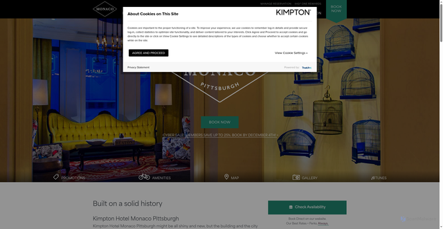 Security scan screenshot of https://www.monaco-pittsburgh.com/