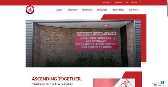 Security scan screenshot of https://appledigital.ascensionschools.org/