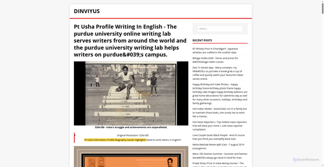 Security scan screenshot of https://yusvinid.pages.dev/post/pt-usha-profile-writing-in-english/