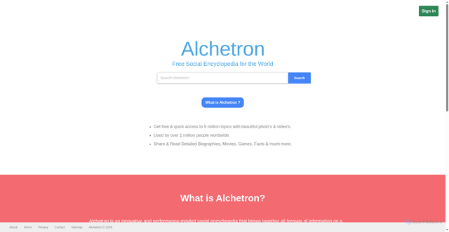 Security scan screenshot of https://alchetron.com