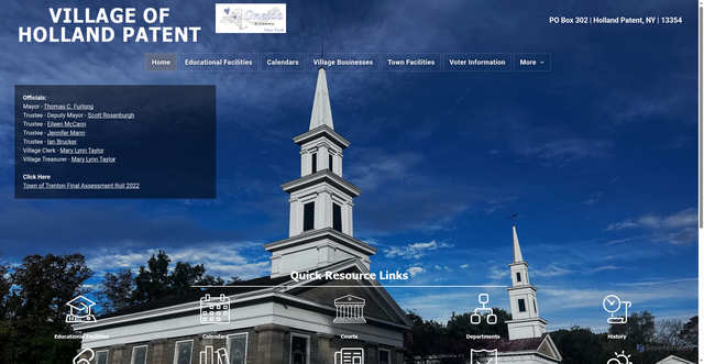 Security scan screenshot of https://www.hollandpatentny.gov/
