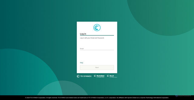 Security scan screenshot of https://ion.tdsynnex.com