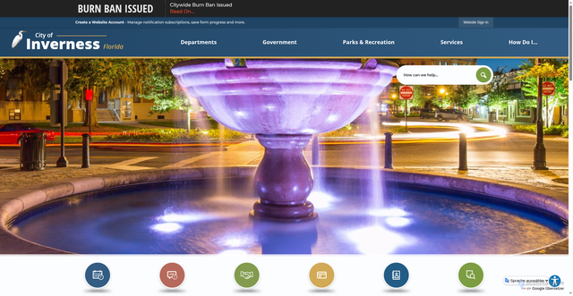 Security scan screenshot of https://inverness-fl.gov/