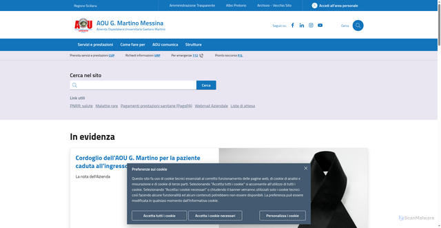 Security scan screenshot of https://www.polime.it