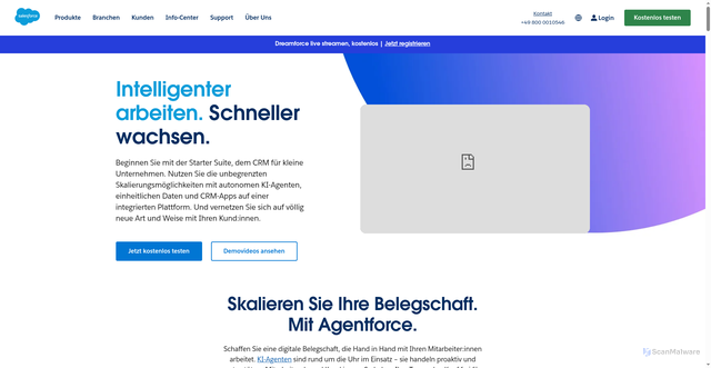 Security scan screenshot of https://salesforce.com/