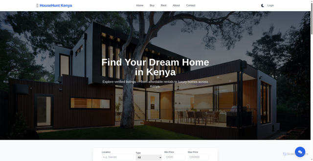 Security scan screenshot of http://househuntkenya.co.ke/