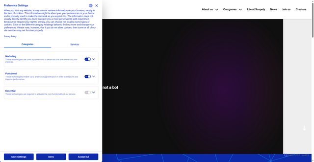 Security scan screenshot of https://scopely.com