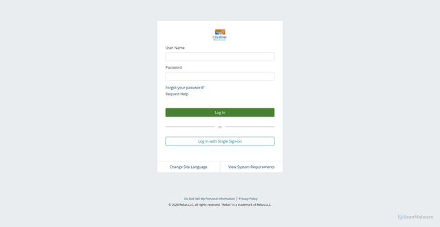 Security scan screenshot of https://grhcl.training.reliaslearning.com