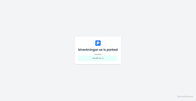Security scan screenshot of https://biverkningar.se/