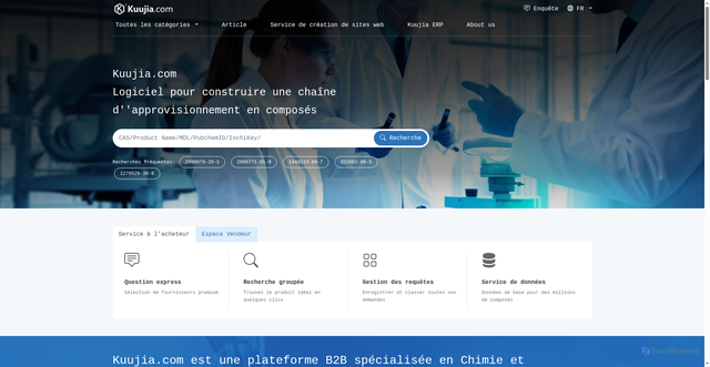 Security scan screenshot of https://fr.kuujia.com