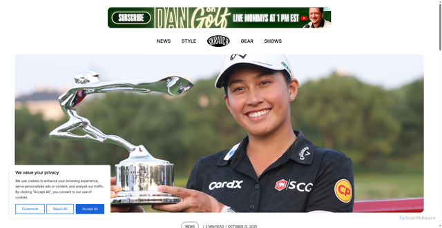 Security scan screenshot of https://www.skratch.golf/news/news/lpga-jeeno-thitikul-buick-lpga-shanghai-comeback-win