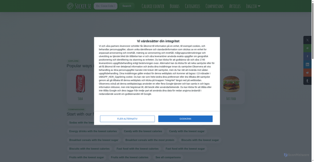 Security scan screenshot of https://socker.se