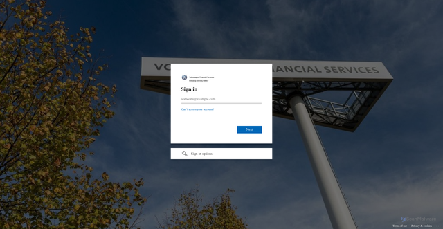 Security scan screenshot of https://dev.cockpit.usedcars.vwfs.com