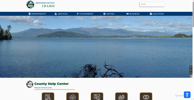 Security scan screenshot of https://www.bonnercountyid.gov/