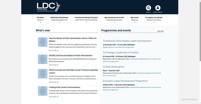 Security scan screenshot of https://www.ldc.govt.nz/