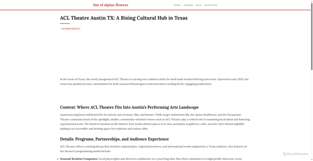 Security scan screenshot of https://vistalokalflow-dpmdyp2ylod7.edgeone.app/acl-theatre-austin-tx.html